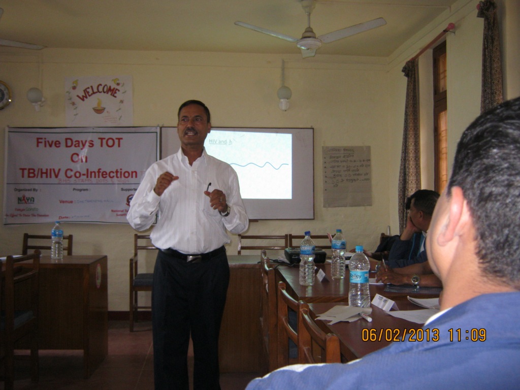 5 Days TB/HIV Training to BHS staff (DOTS and VCT centers) and NGOs